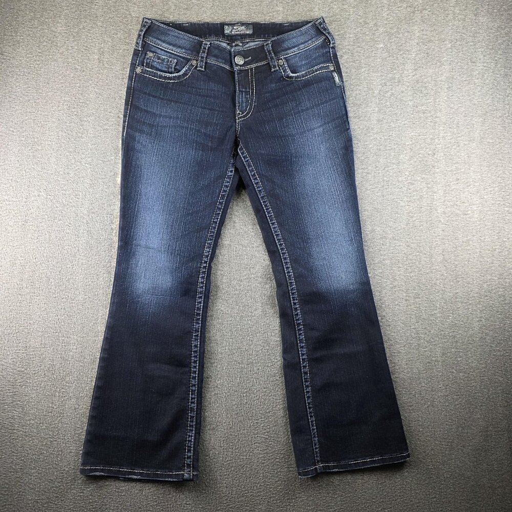 Silver Jeans Women's Boot Cut Jeans - Dark Blue